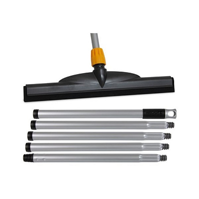 Классический сгон для пола, 45 см, составная металлическая рукоятка из 5 частей, чёрный